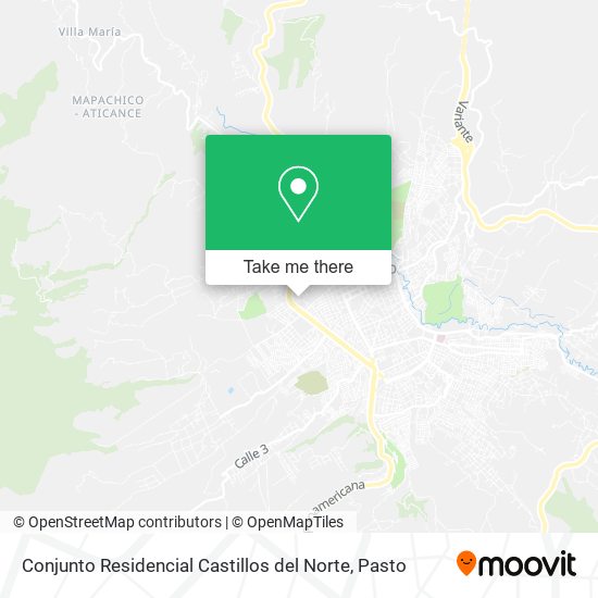 Mapa de Conjunto Residencial Castillos del Norte