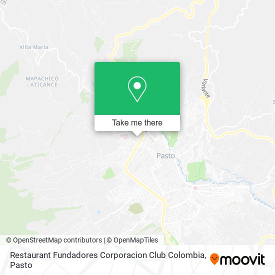 Restaurant Fundadores Corporacion Club Colombia map