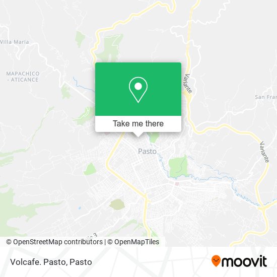 Volcafe. Pasto map
