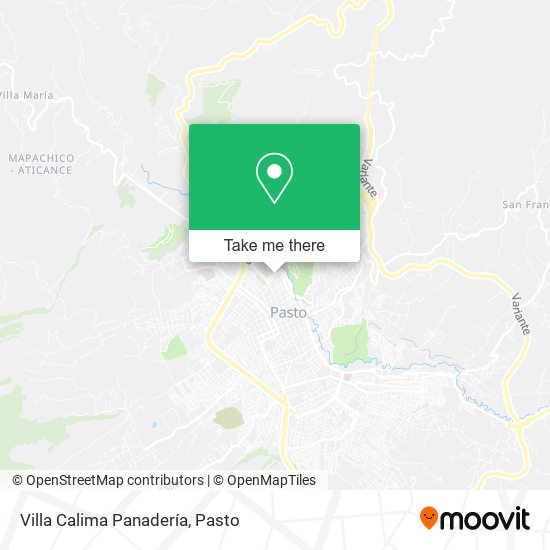 Mapa de Villa Calima Panadería