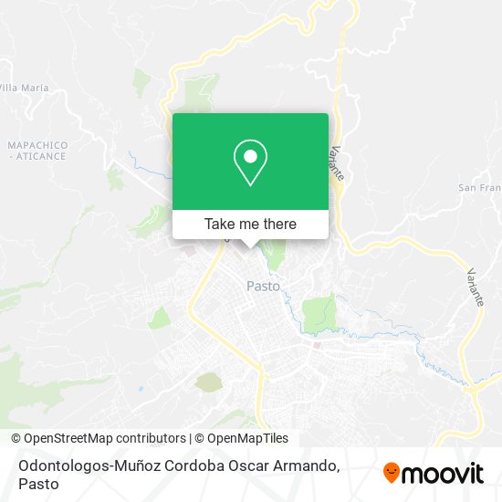 Odontologos-Muñoz Cordoba Oscar Armando map