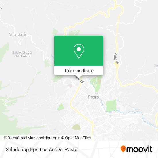 Mapa de Saludcoop Eps Los Andes