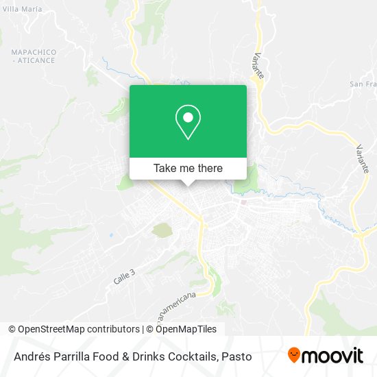 Andrés Parrilla Food & Drinks Cocktails map