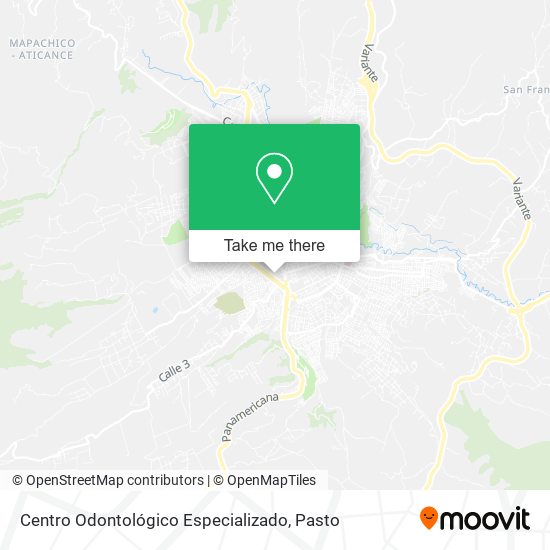 Mapa de Centro Odontológico Especializado