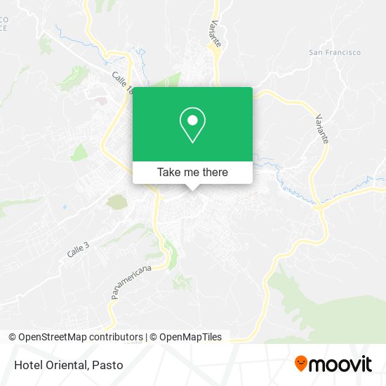 Mapa de Hotel Oriental
