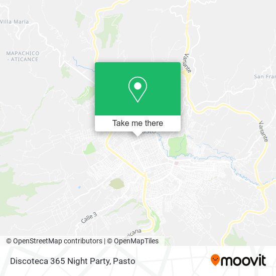Discoteca 365 Night Party map