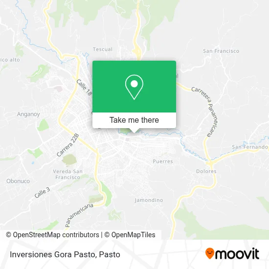 Inversiones Gora Pasto map