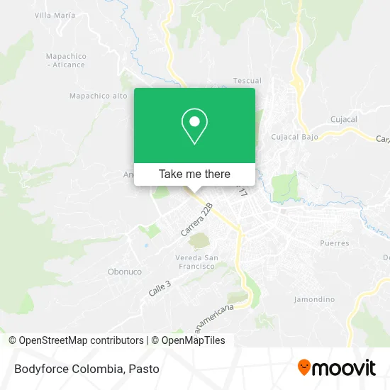 Bodyforce Colombia map