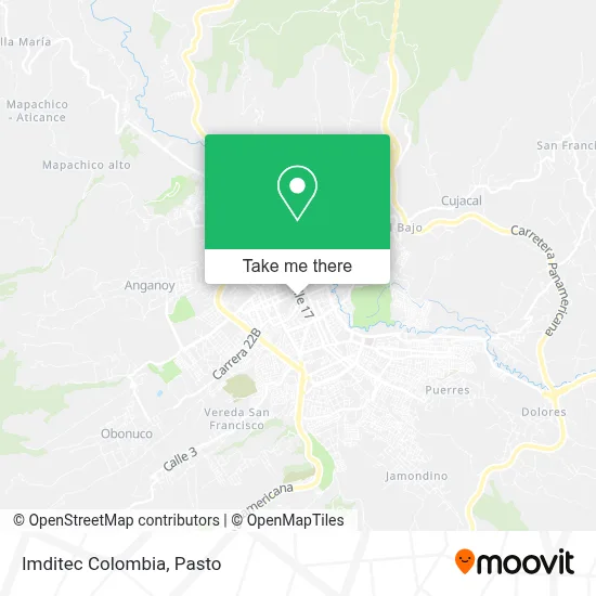 Imditec Colombia map