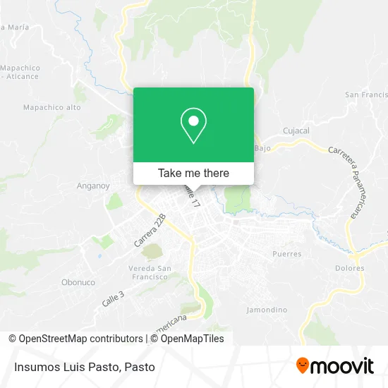Insumos Luis Pasto map