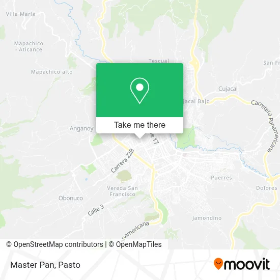 Master Pan map