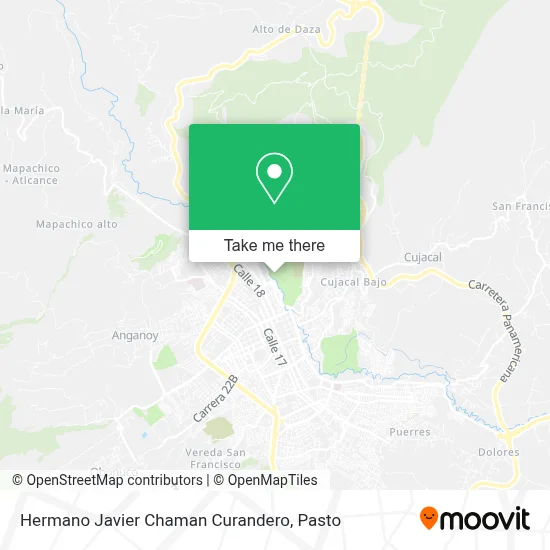Hermano Javier Chaman Curandero map