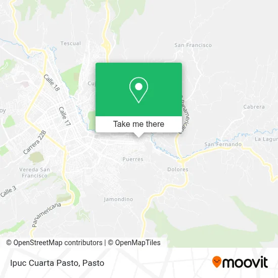 Ipuc Cuarta Pasto map