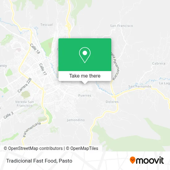 Tradicional Fast Food map