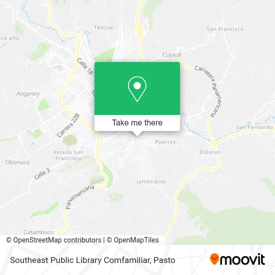 Southeast Public Library Comfamiliar map