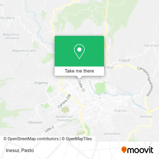 Inesur map