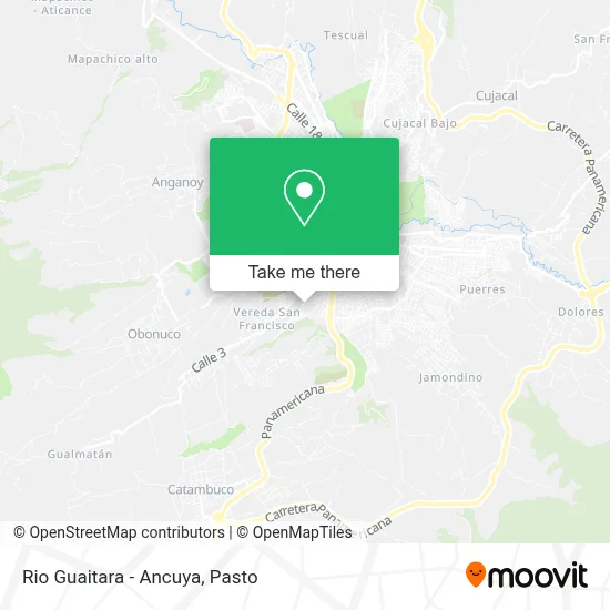 Rio Guaitara - Ancuya map