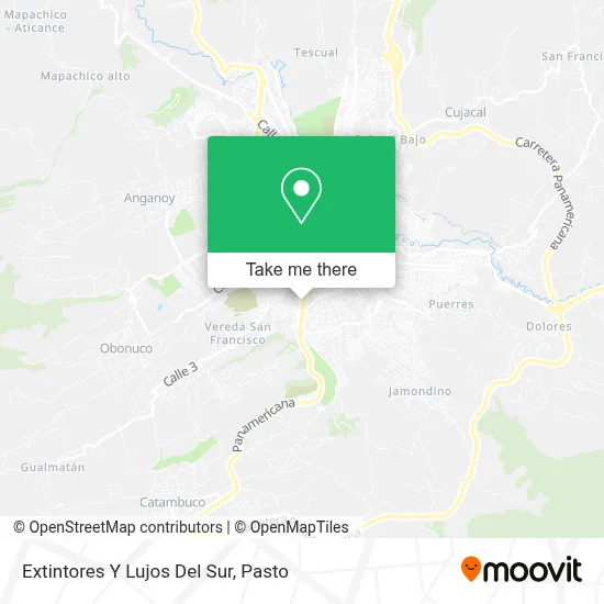 Extintores Y Lujos Del Sur map