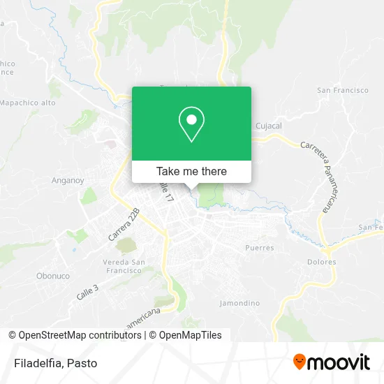 Filadelfia map