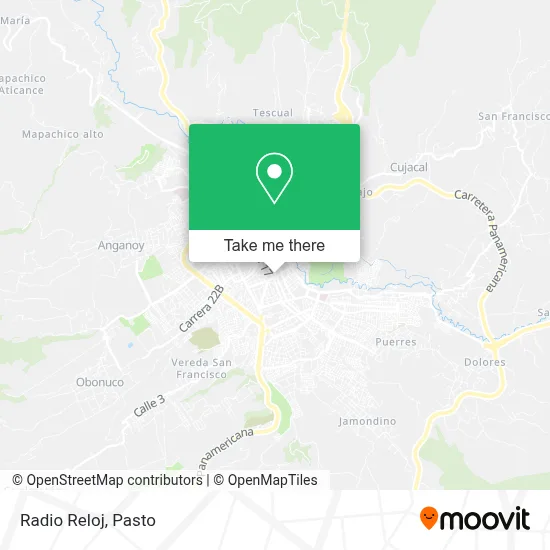 Radio Reloj map