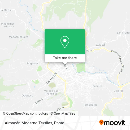 Almacén Moderno Textiles map