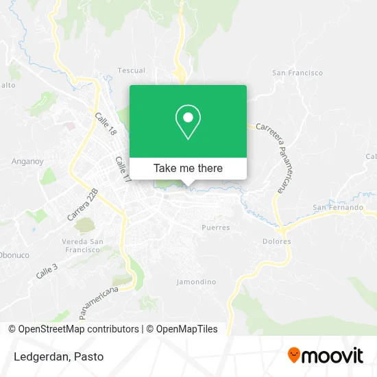 Ledgerdan map