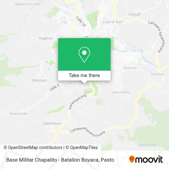 Base Militar Chapalito - Batallón Boyaca map
