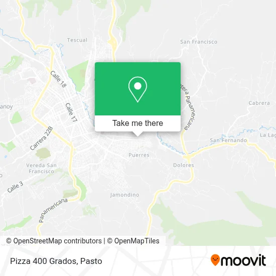 Pizza 400 Grados map