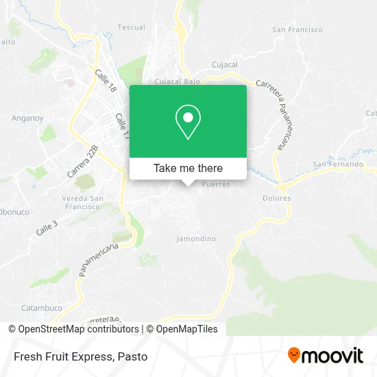 Fresh Fruit Express map