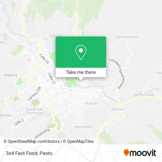 3x4 Fast Food map