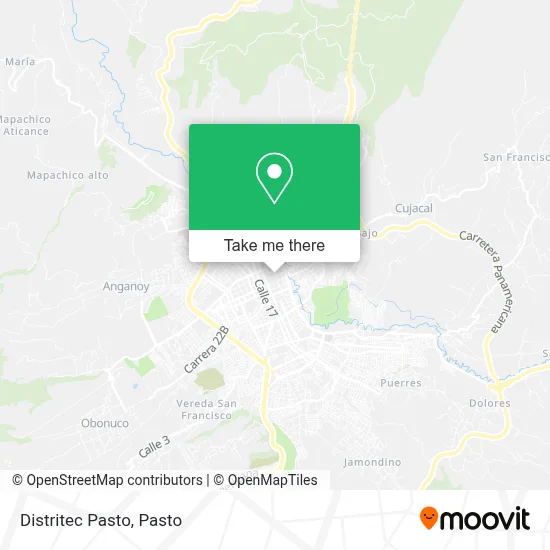 Distritec Pasto map