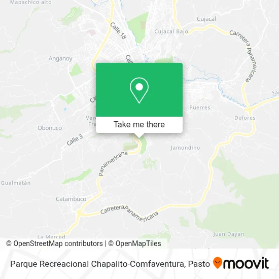 Parque Recreacional Chapalito-Comfaventura map