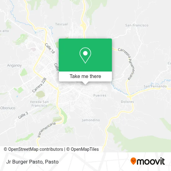 Jr Burger Pasto map