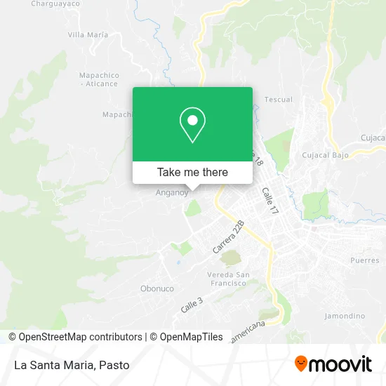 La Santa Maria map