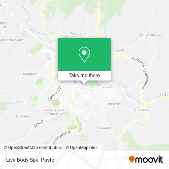Live Body Spa map
