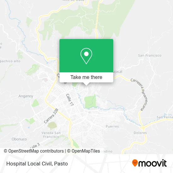 Hospital Local Civil map