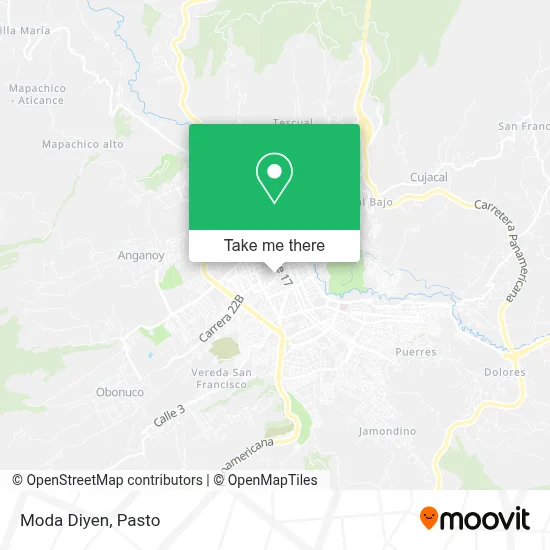 Moda Diyen map