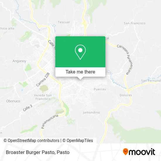 Broaster Burger Pasto map