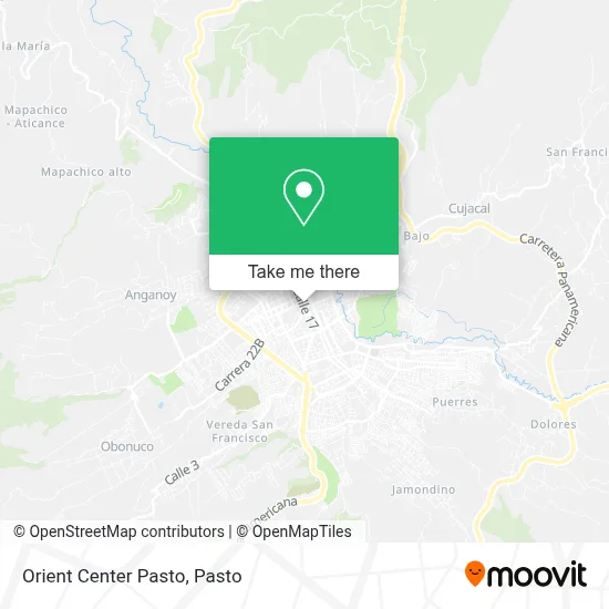 Orient Center Pasto map