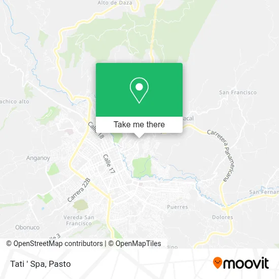 Tati ' Spa map