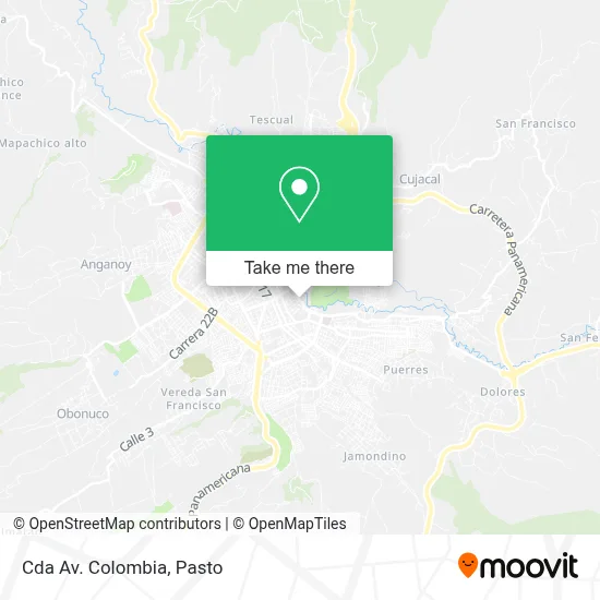 Cda Av. Colombia map