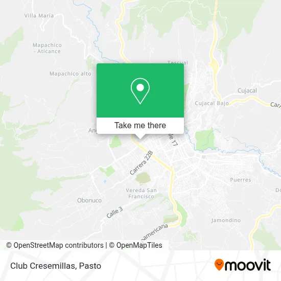 Club Cresemillas map