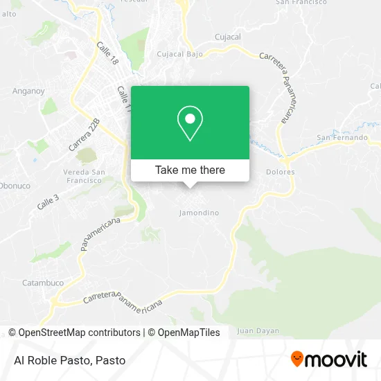 Al Roble Pasto map