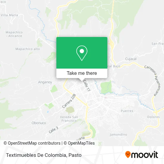 Textimuebles De Colombia map