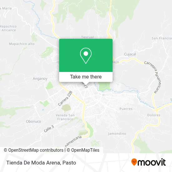 Tienda De Moda Arena map