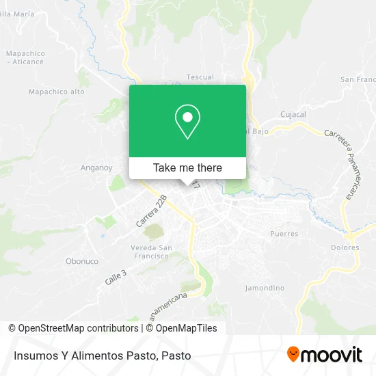 Insumos Y Alimentos Pasto map
