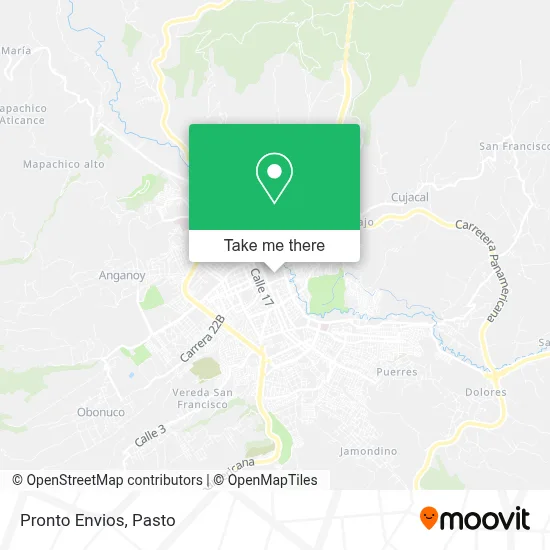 Pronto Envios map