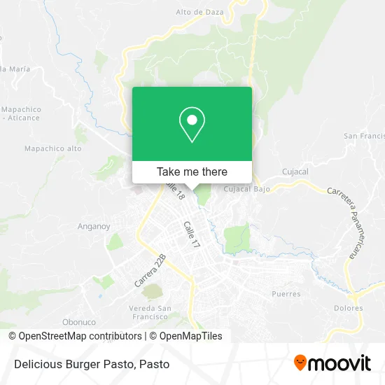 Delicious Burger Pasto map