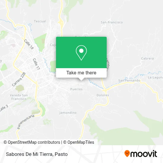 Sabores De Mi Tierra map