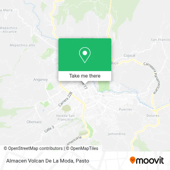 Almacen Volcan De La Moda map